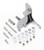 RACING POWER CO-PACKAGED SB CHEVY DRIVER SIDE ALT ERNATOR BRACKET - CHROME RPCR3834
