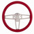 Billet T Series Red Wrap ped Steering Wheel GRT1912-1R