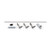 Carburetor Straight Throttle Linkage Kit for Triple Carb Set-up EDE1034