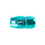 COLOR FITTINGS -04 AN STRAIGHT FEMALE ALUMINUM HOSE END FITTING  - TEAL COFFHE-04-000-000-TL