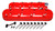 HOLLEY GM LS Tall Valve Cover Set - Gloss Red HLY241-113