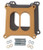 EDELBROCK Carburetor Spacer - .5in Divided - Wood EDE8725