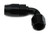 FRAGOLA Hose Fitting #8 90 Deg Black FRG109008-BL