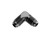 3AN Male to 3AN Male 90Deg Flare adapter BLK RHP821-03-2