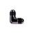 COLOR FITTINGS -10 AN FITTING 90 DEGREE MALE TO MALE FLARE UNION  - BLACK COFMME-10-090-000-BL