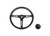 Classic Series Black Slotted Steering Wheel GRT8540