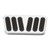 LOKAR BILLET BRAKE PAD W/RUBBER 76-UP GM P/U LOKBAG-6087