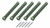 Oil Pressure Springs - 49# Green (5pk) MEL55049