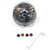 AUTO-LOC Tri-Bar Headlights Pair w/Replaceable Color Dots AULAUTLENB1AS