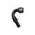 COLOR FITTINGS -16 AN 120 DEGREE FEMALE PUSH-LOC FITTING  - BLACK COFPLF-16-120-000-BL