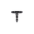 COLOR FITTINGS -04 AN FITTING BULKHEAD TEE  - BLACK COFBHF-04-T90-000-BL