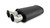 Streetpower Flat Black Oval Muffler 3in Inlet VIB12331