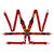 Corsa Harness 6 Point 3x3x2 Red Clip in Cam MOMMO1255120001