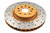 DBA 04-12 Subaru STi/2017 BRZ w/Perf. Pkg. 10 Stud Hole Front Drilled & Slotted 4000 Series Rotor - DBA4654XS-10