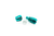 COLOR FITTINGS -04 STRAIGHT FEMALE ALUMINUM HOSE END (PTFE)  - TEAL COFFPE-04-000-000-TL