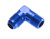 4AN 90Deg Male Adapter to 3/8in NPT Male Blue RHP822-04-06-1