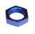 REDHORSE PERFORMANCE 4AN Bulkhead Nuts Aluminum Blue 2/pkg RHP924-04-1