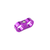 COLOR FITTINGS -4AN HOSE SEPARATOR  - PURPLE COFAHS-04-000-000-PU