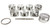 JE PISTONS SBC DOMED PISTON SET 4.155 BORE +3CC