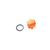 COLOR FITTINGS -8 AN ORB PLUG W/ O-RING  - ORANGE COFFPO-08-000-000-OR