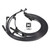 Top Street Performance Top Street Performance Chevy SB Over Valve Cover Wires; 8.5mm Black; 90 Deg White Ceramic Plug Boots TSP82090BCE