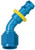 FRAGOLA Hose Fitting #4 45 Deg Push Lock FRG204504