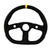 D-Shaped Diamond Grip Steering Wheel Black GRT630