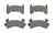 WILWOOD Brake Pad Set BP-45 GM Metric D154 WIL150-45-D154K
