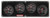 QUICKCAR RACING PRODUCTS REDLINE 3-1 GAUGE PANEL OP/WT/OT W/2-5/8IN TACH QRP69-3241