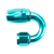COLOR FITTINGS -10 AN 180 DEGREE FEMALE ALUMINUM HOSE END FITTING  - TEAL COFFHE-10-180-000-TL