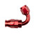 COLOR FITTINGS -06 AN 120 DEGREE FEMALE ALUMINUM HOSE END (PTFE)  - RED COFFPE-06-120-000-RD