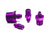 COLOR FITTINGS 3AN FLARE TO 3/8" NPT  - PURPLE COFF2N-03-038-000-PU