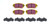 EBC BRAKES USA INC Brake Pads Yellowstuff Front Subaru EBCDP41884R