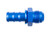 6AN Male to 3/8in Hose Barb Straight Blue RHP940-06-06-1