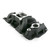Top Street Performance Top Street Performance Intake Manifold; Chevy Small Block Carb. Aluminum Dual Plane Air Gap; Black TSP82026BK