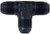 FRAGOLA #16 Tee Fitting Black  FRG482416-BL