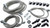 ALLSTAR PERFORMANCE Front End Brake Line Kit LM Aftermarket Calipers ALL42062
