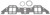 EDELBROCK Intake Gasket Set - BBM EDE7225