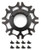 Ti22 PERFORMANCE Brake Rotor Hub Inboard Splined Black Aluminum TIP4025