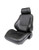 SCAT ENTERPRISES Rally Recliner Seat - LH - Black Vinyl SCA80-1000-51L