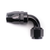 COLOR FITTINGS -16 AN 90 DEGREE FEMALE ALUMINUM HOSE END FITTING  - BLACK COFFHE-16-090-000-BL