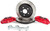 Alcon 2007+ Jeep JK-JL 330x22mm Rotors 4-Piston Calipers Rear Brake Kit (Includes Brake Lines) - Red - ALABKR5059D12