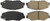 CENTRIC BRAKE PARTS Posi-Quiet Ceramic Brake Pads with Shims and Har CBP105.09140