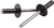 ALLSTAR PERFORMANCE Med Hd Rivet Black 250pk Multi Grip ALL18087