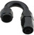 FRAGOLA Hose Fitting #4 180 Deg Pro-Flow Black FRG231804-BL