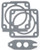 EDELBROCK 65/70mm Replacement Gasket Set EDE3830