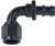 FRAGOLA Hose Fitting #4 90 Deg Push Lock Black FRG209004-BL