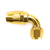 COLOR FITTINGS -04 AN 90 DEGREE FEMALE ALUMINUM HOSE END FITTING  - GOLD COFFHE-04-090-000-GD