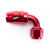 COLOR FITTINGS -08 AN 90 DEGREE FEMALE ALUMINUM HOSE END FITTING  - RED COFFHE-08-090-000-RD