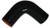 VIBRANT PERFORMANCE 2in ID x 4in Long Silico ne 90 Degree Elbow Black VIB2740